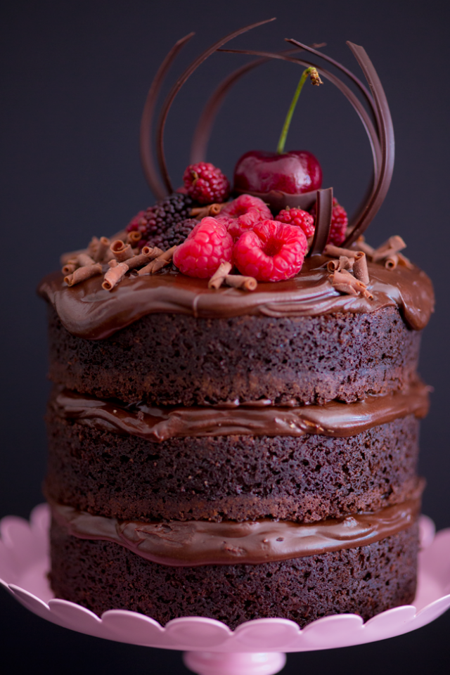 Mini Naked Cake De Chocolate Com Creme De Nutella Bolo Pelado Ickfd